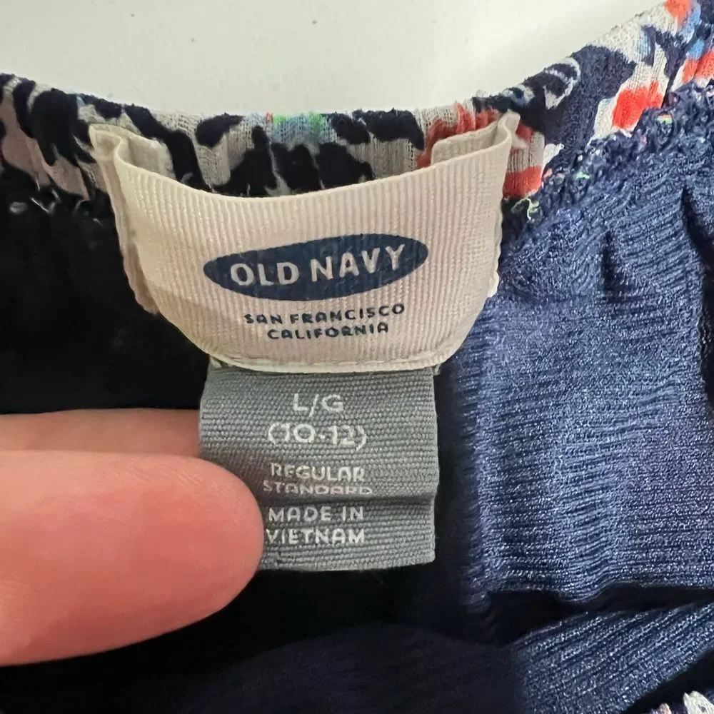 Old Navy Floral Mini Skirt Girls Large 10/12